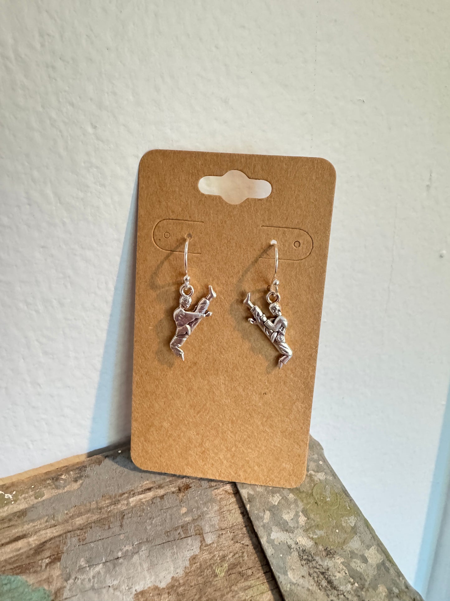 Taekwondo High Kick Earrings - Handmade Martial Arts Jewelry
