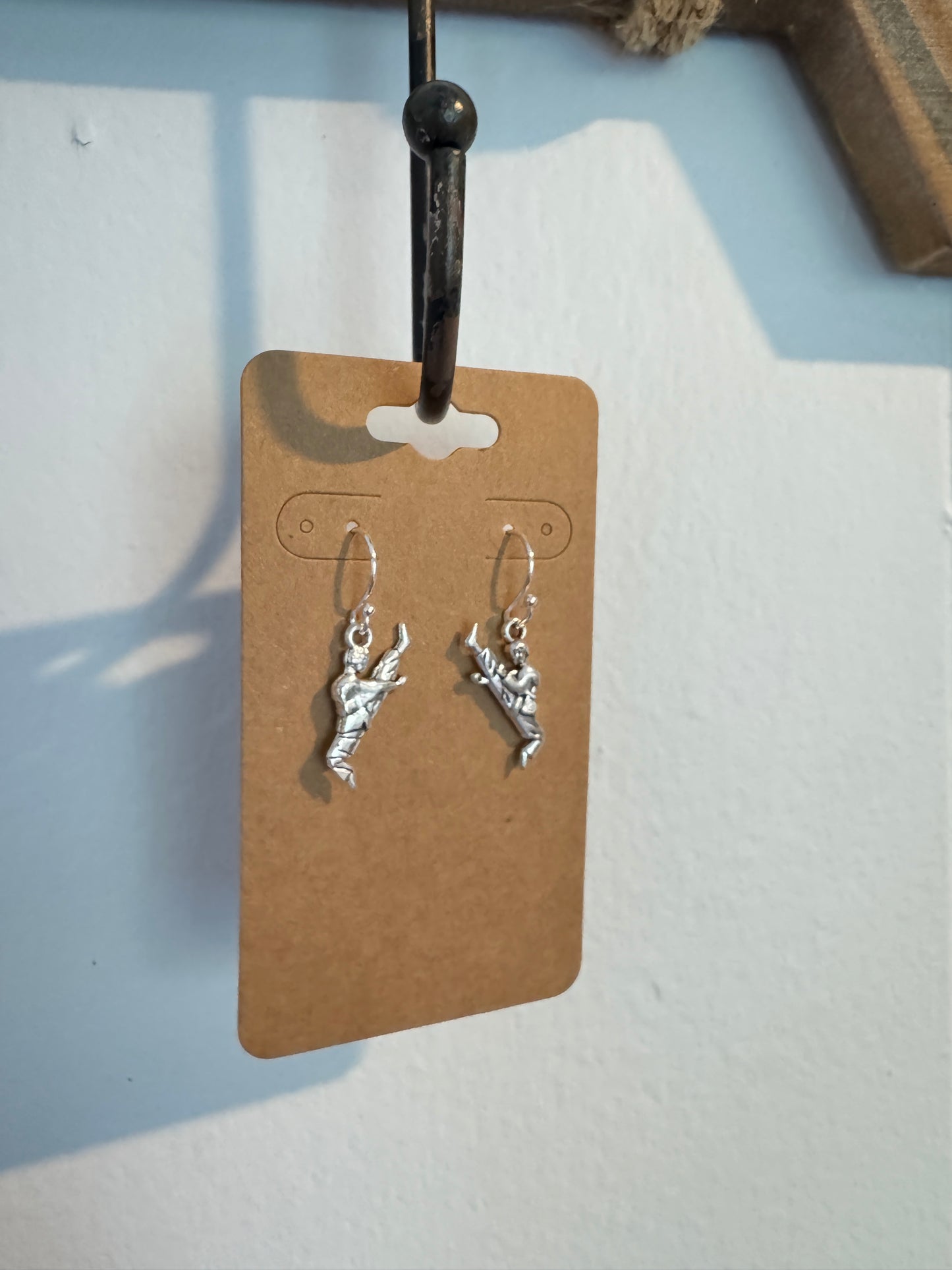 Taekwondo High Kick Earrings - Handmade Martial Arts Jewelry