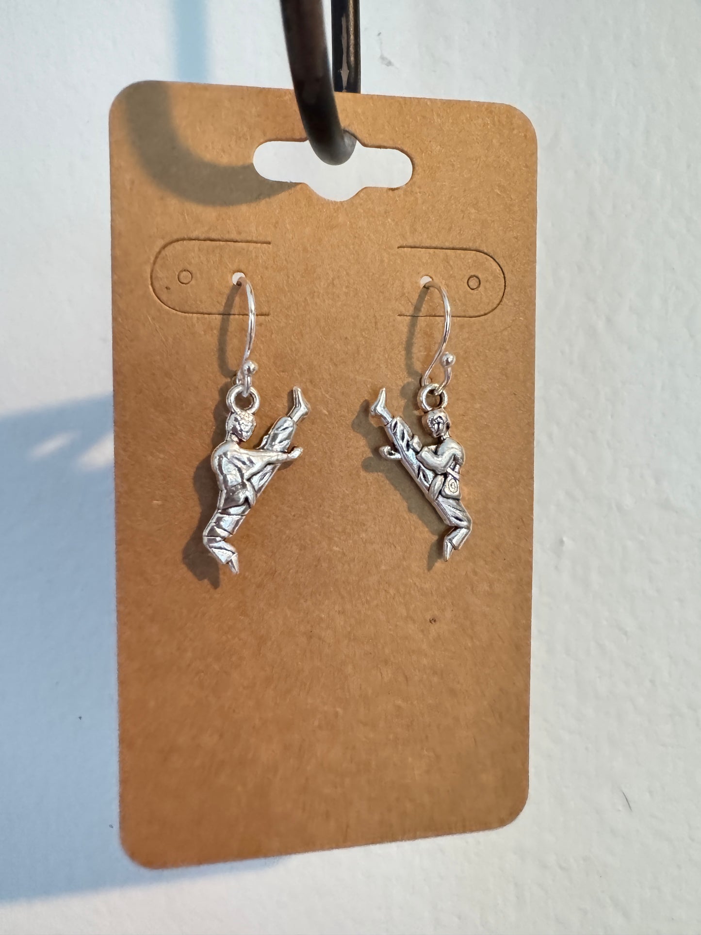 Taekwondo High Kick Earrings - Handmade Martial Arts Jewelry
