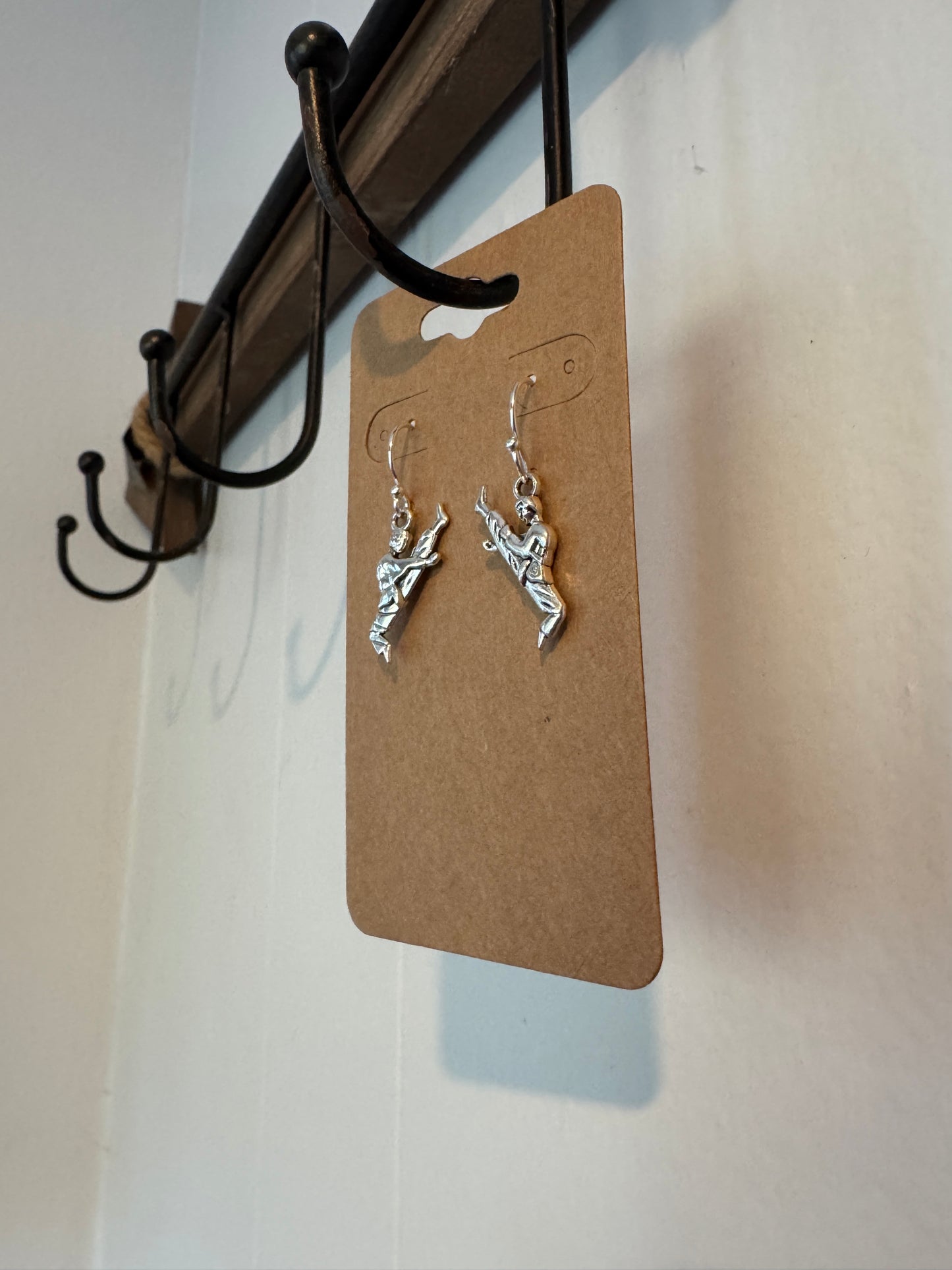 Taekwondo High Kick Earrings - Handmade Martial Arts Jewelry